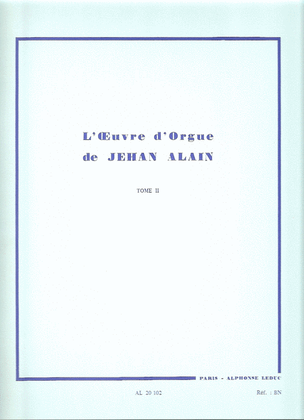 Book cover for L'oeuvre D'orgue – Tome 2