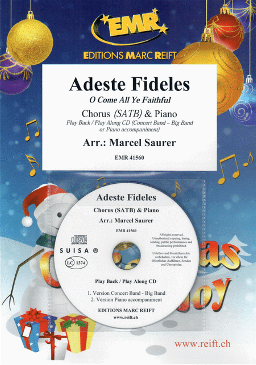 Adeste Fideles 4-Part scores gallery preview page 1