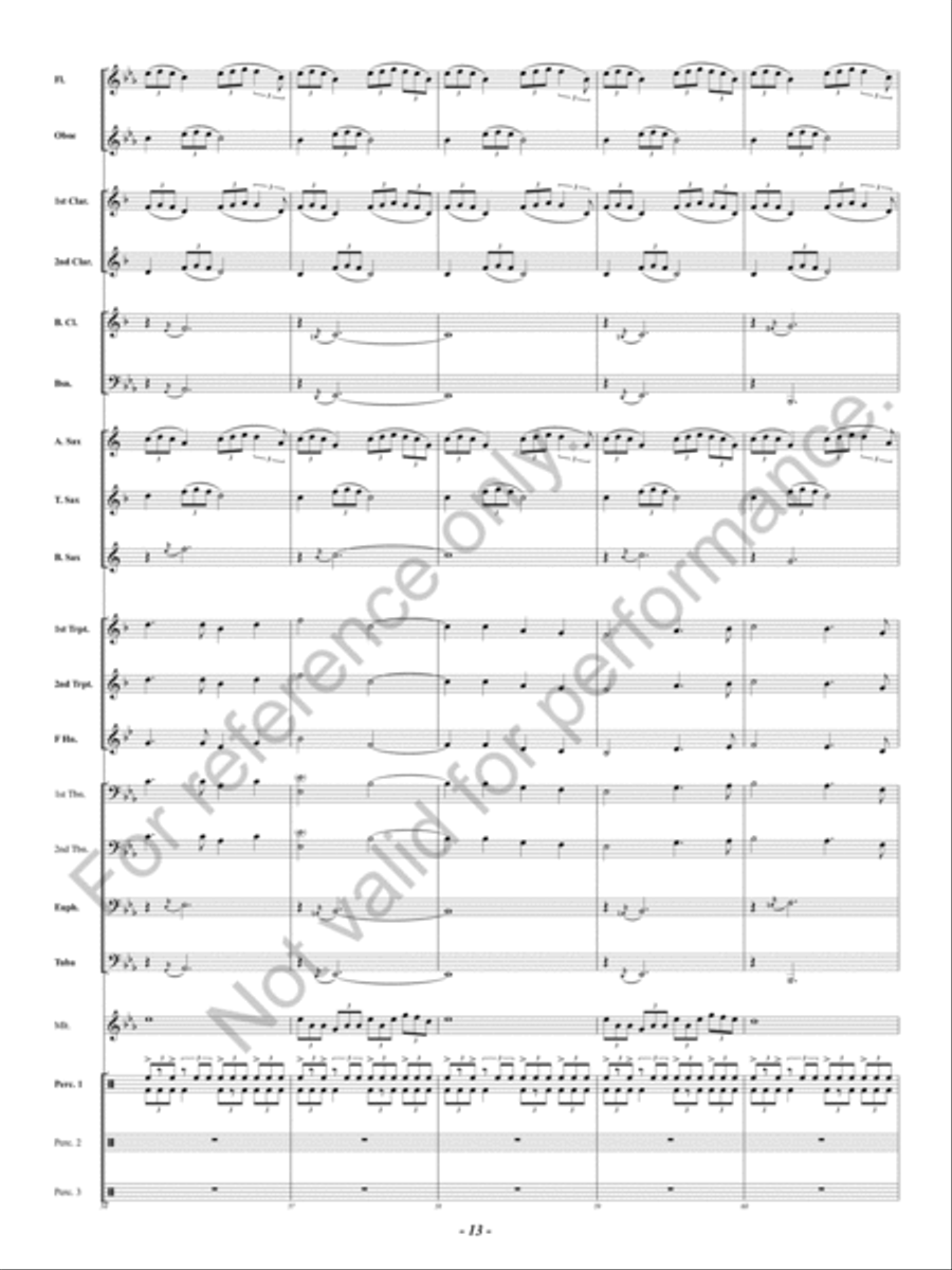 Celtic Holy Night Concert Band scores gallery preview page 14