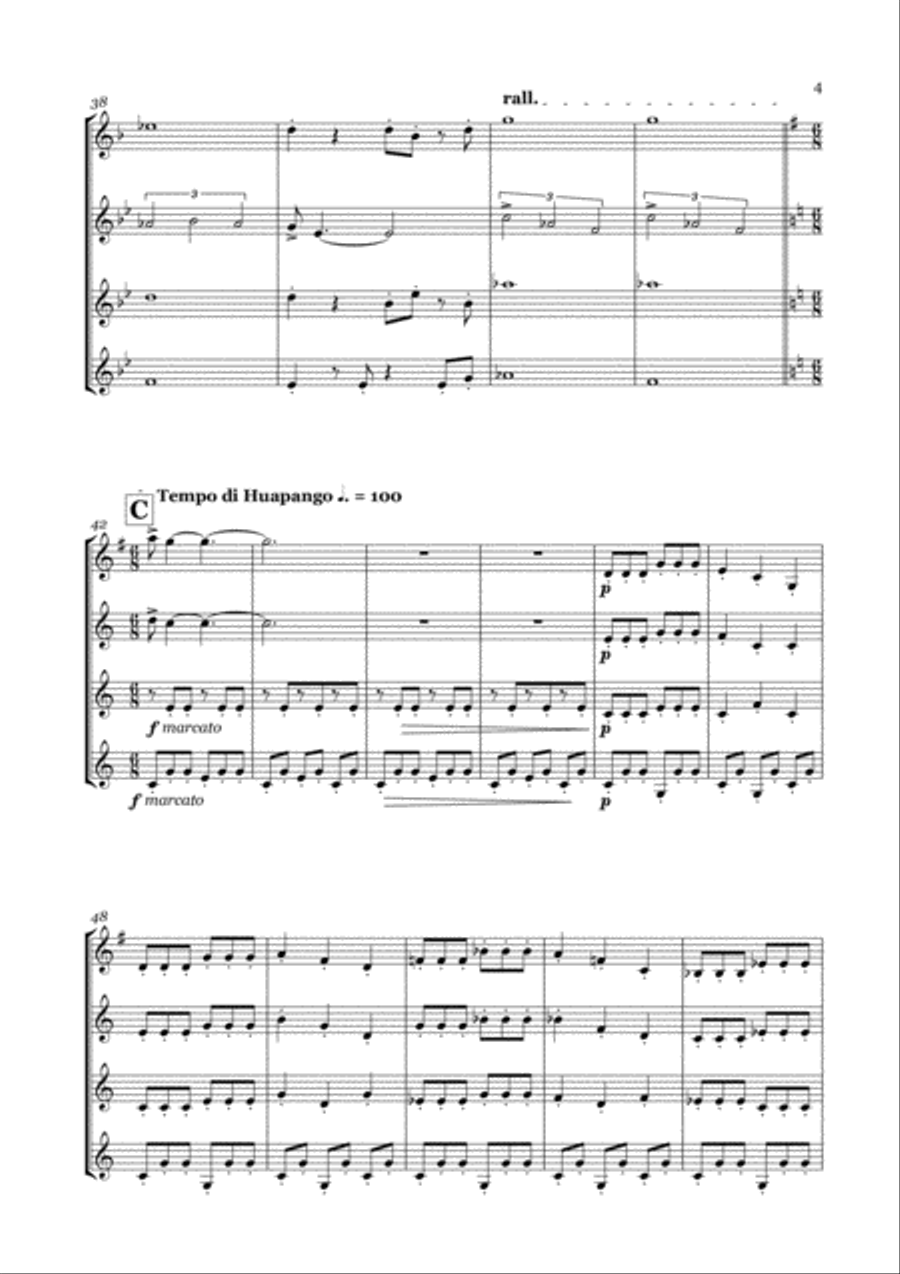 America for Clarinet Quartet (from West Side Story) image number null