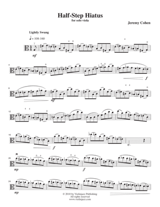 Half-Step Hiatus (solo viola)