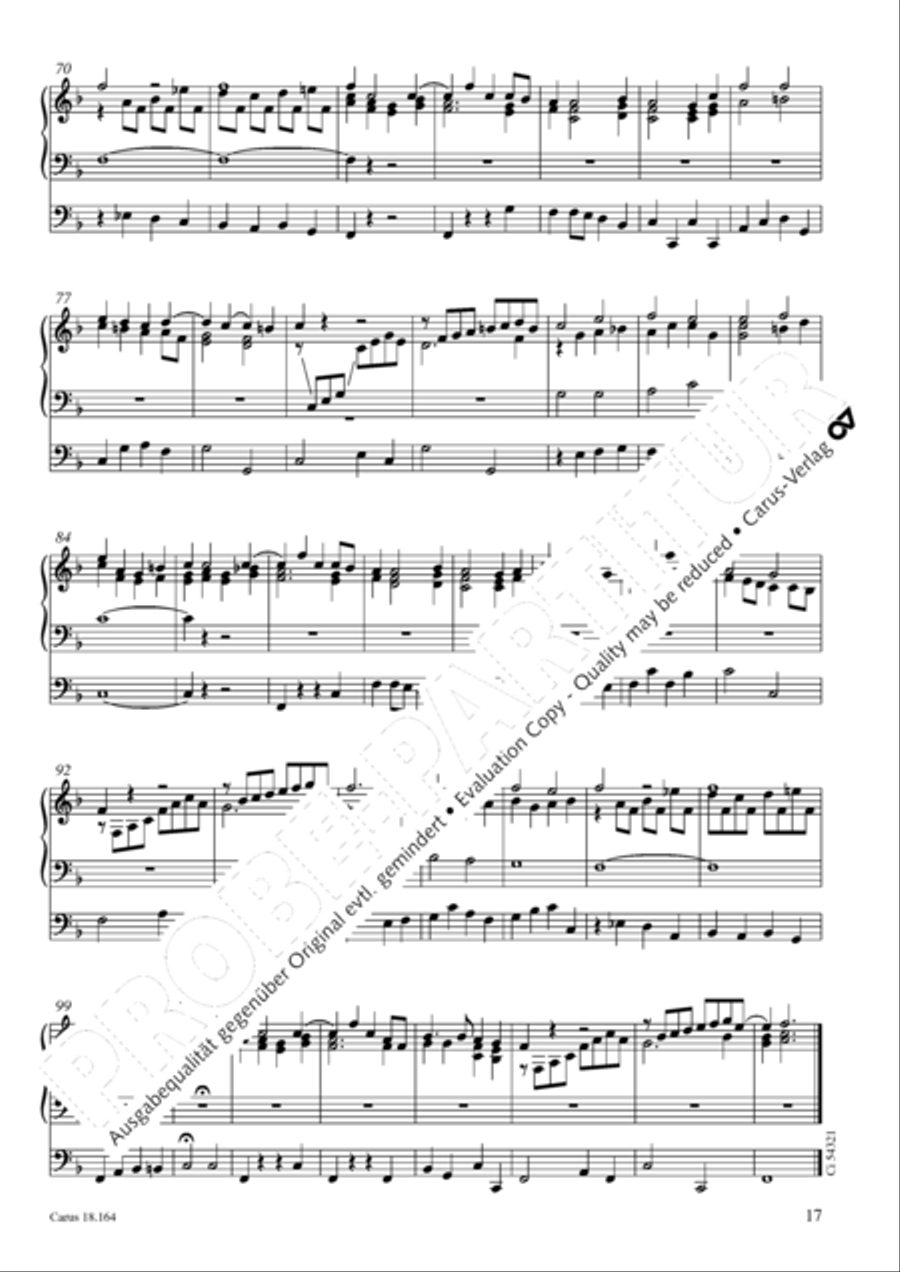 Krebs: Four Chorale Preludes Organ Solo scores gallery preview page 18
