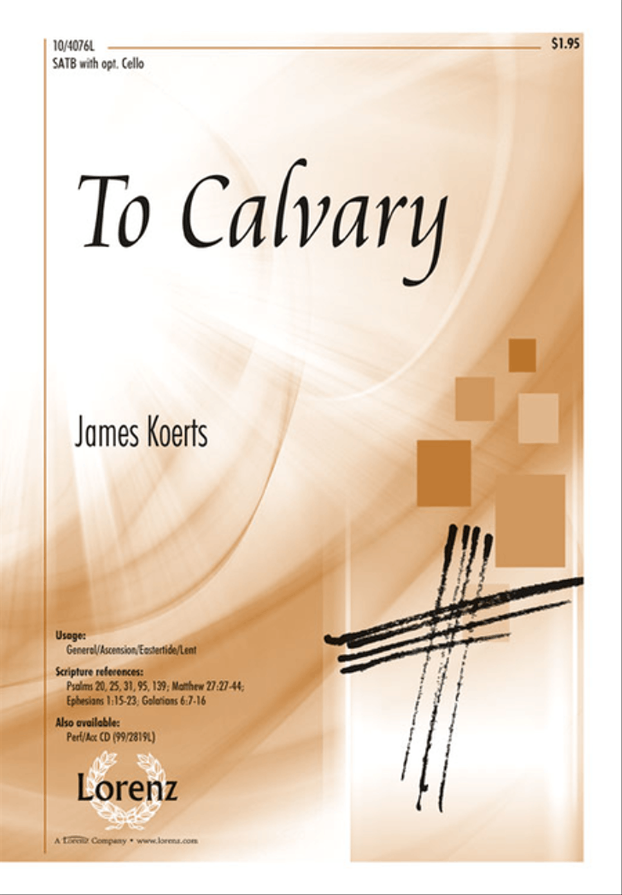 To Calvary To Calvary 4-Part scores gallery preview page 1