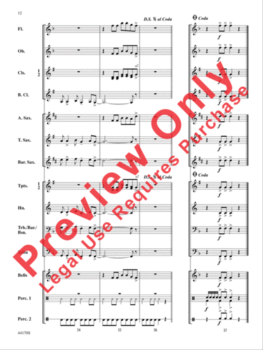 Fiesta Rock Fiesta Rock Concert Band scores gallery preview page 13