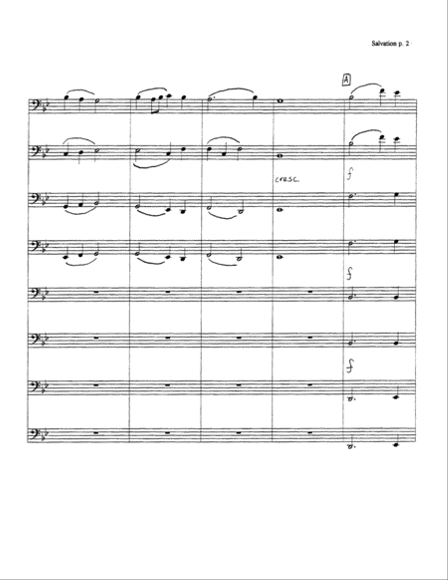 Salvation is Created Euphonium scores gallery preview page 3