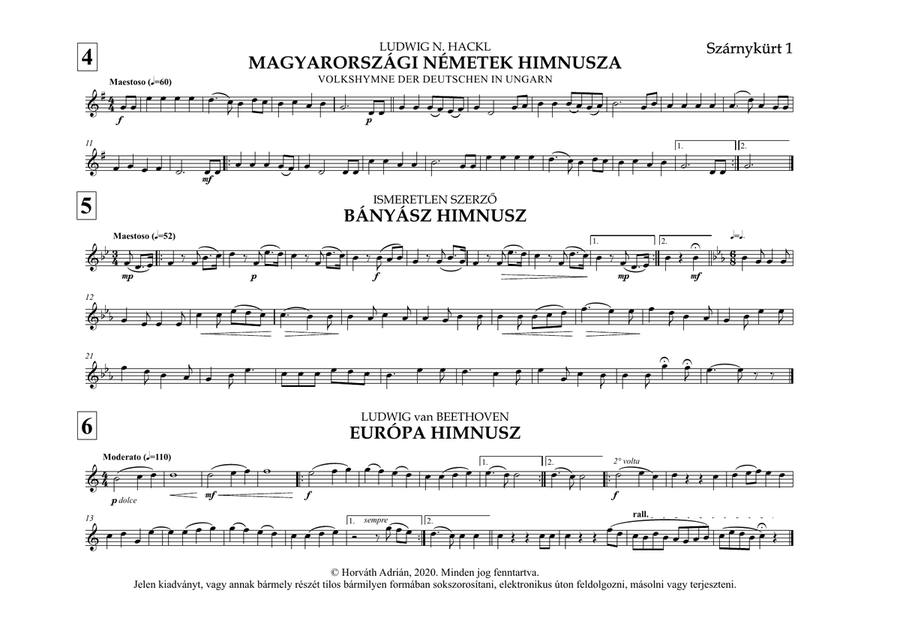 Indulókönyv 2020 - 20 Szárnykürt 1 Concert Band scores gallery preview page 6