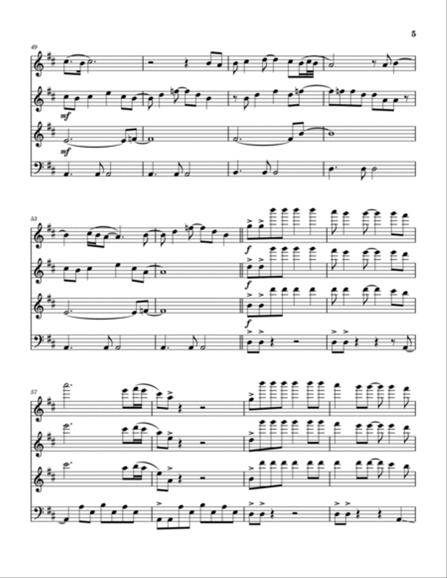 We Two We Two Woodwind Quartet scores gallery preview page 6