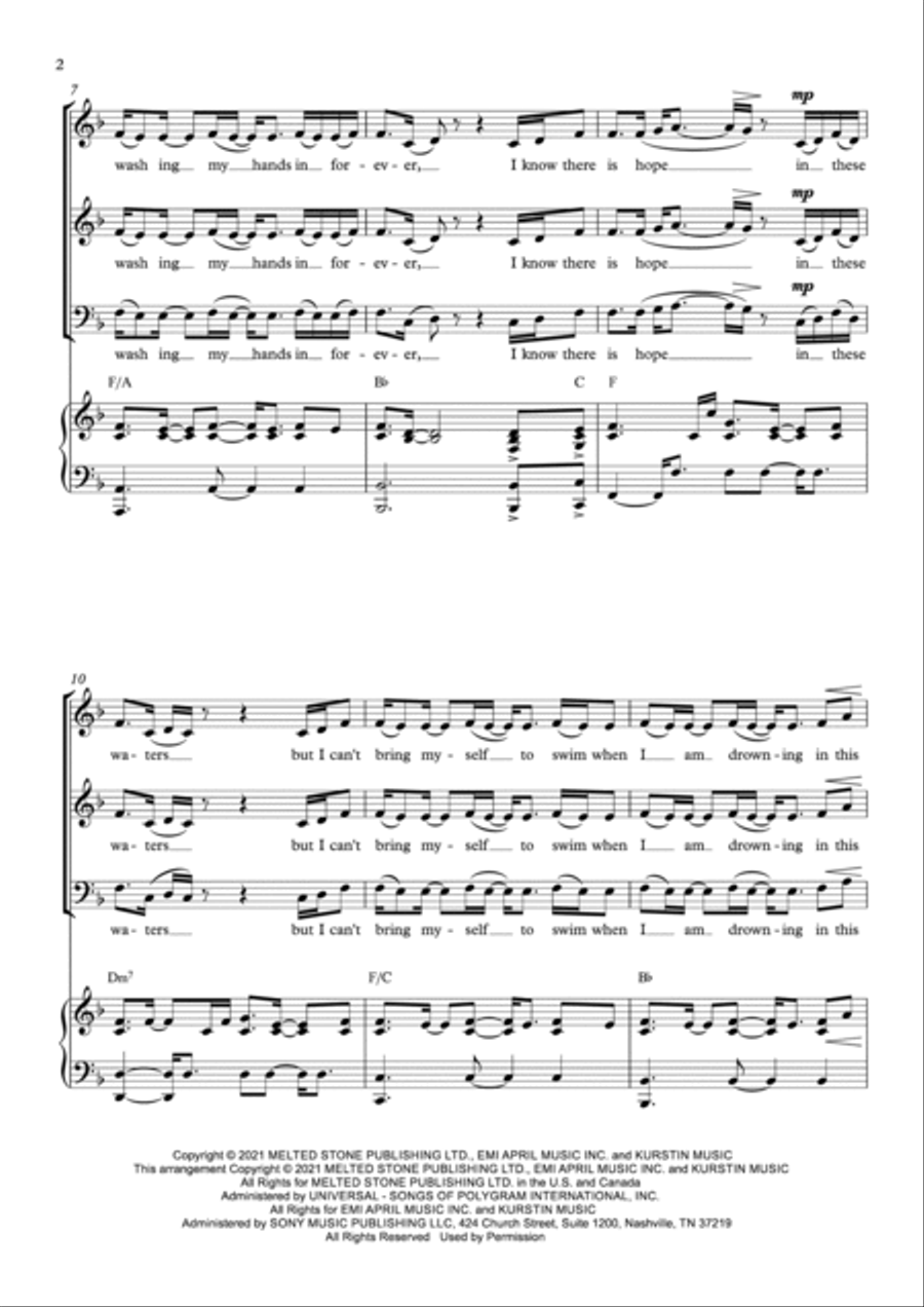 Easy On Me 3-Part scores gallery preview page 2