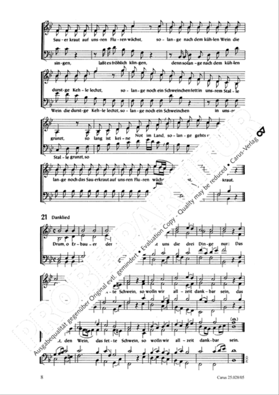 Sauerkrautkantate STB scores gallery preview page 9