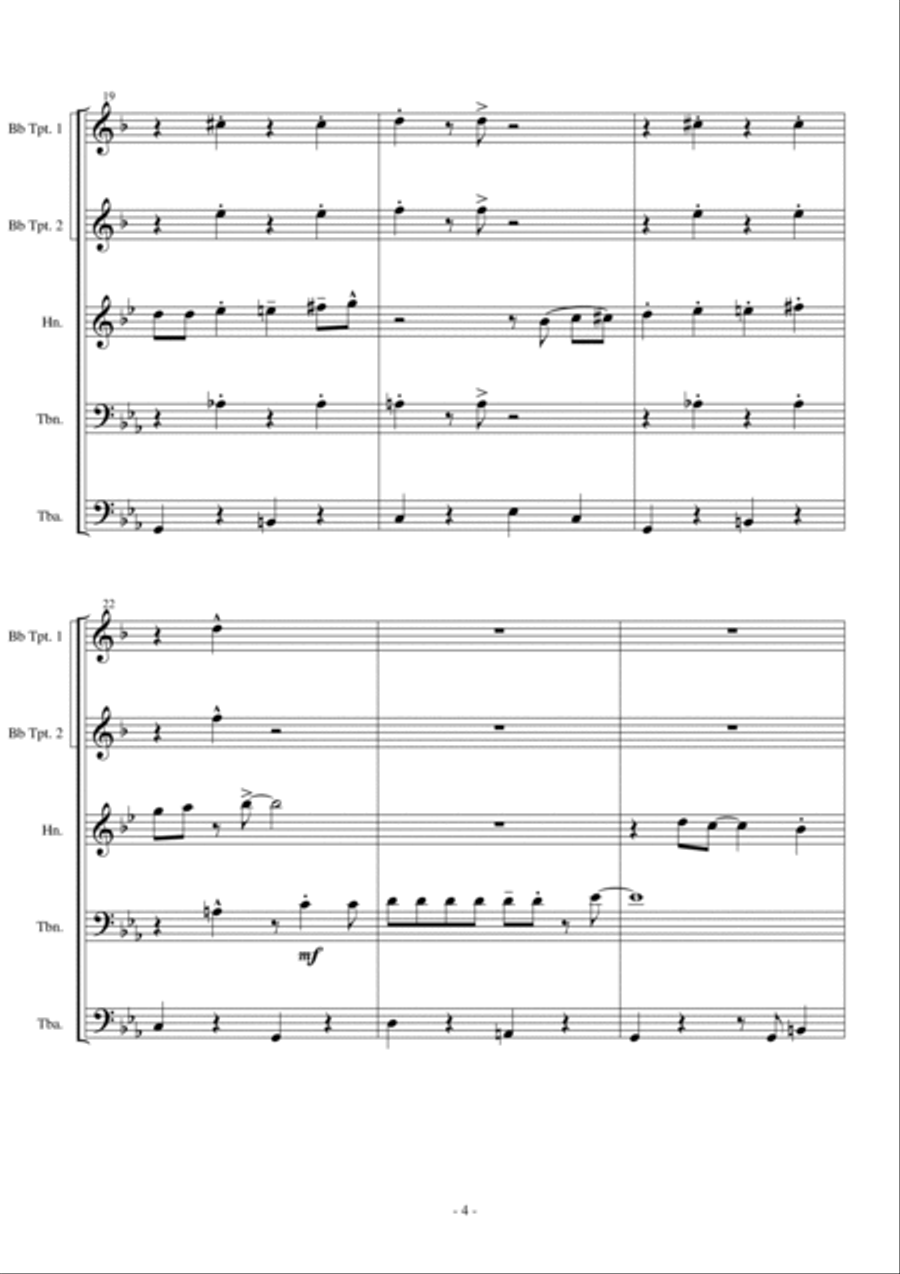 Friend Like Me Brass Ensemble scores gallery preview page 6