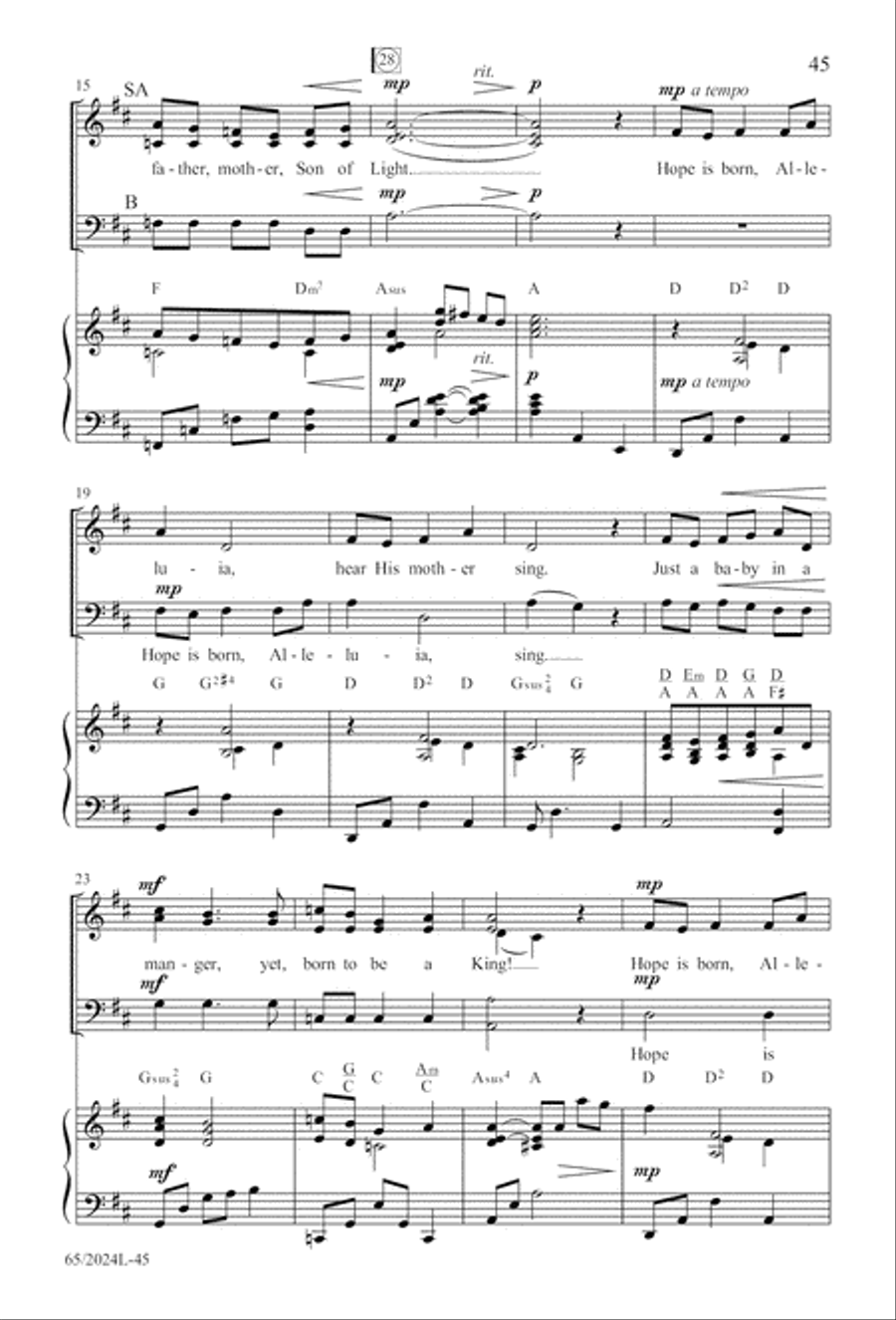 Child of Hope Child of Hope 3-Part scores gallery preview page 46