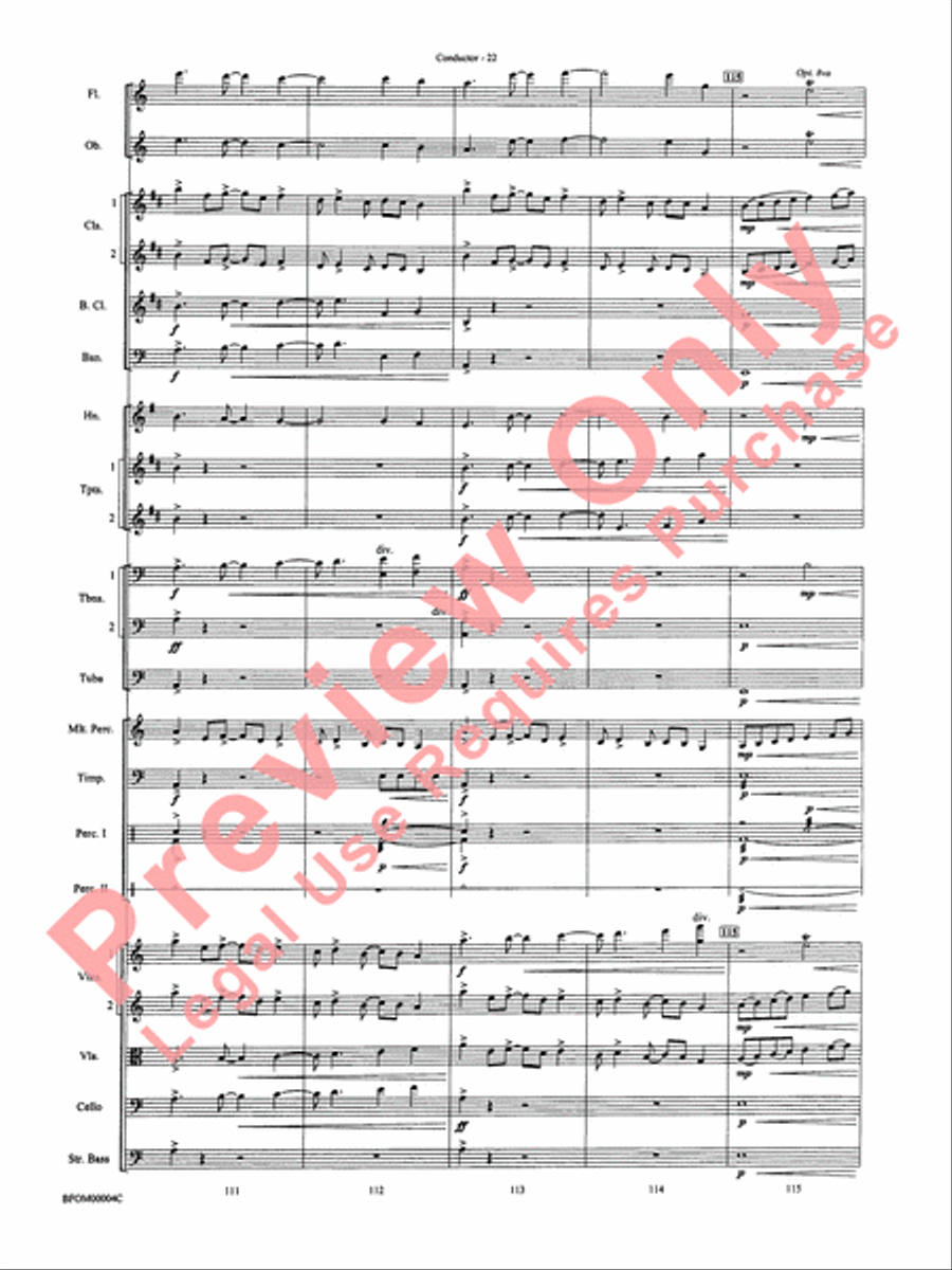 Rites of Tamburo Full Orchestra scores gallery preview page 25