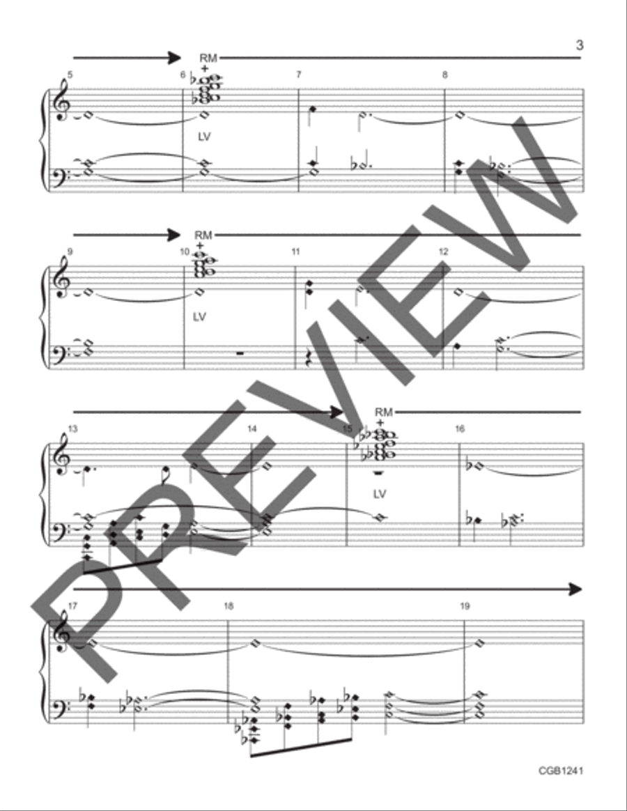 Thundersnow (3-7 octaves) by Cathy Moklebust Handbell Choir - Sheet Music page 3