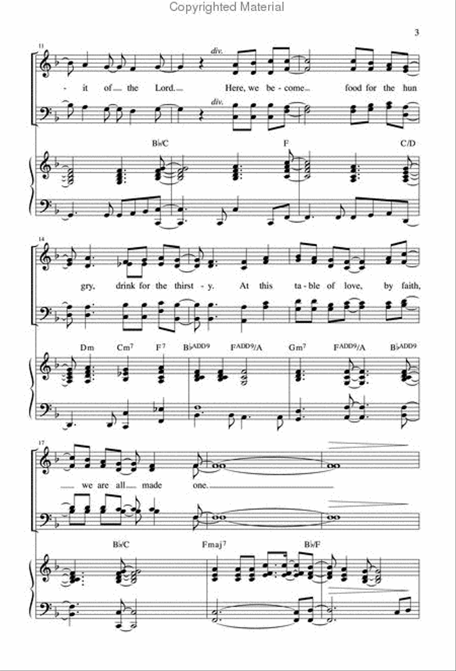 We Are One 4-Part scores gallery preview page 3