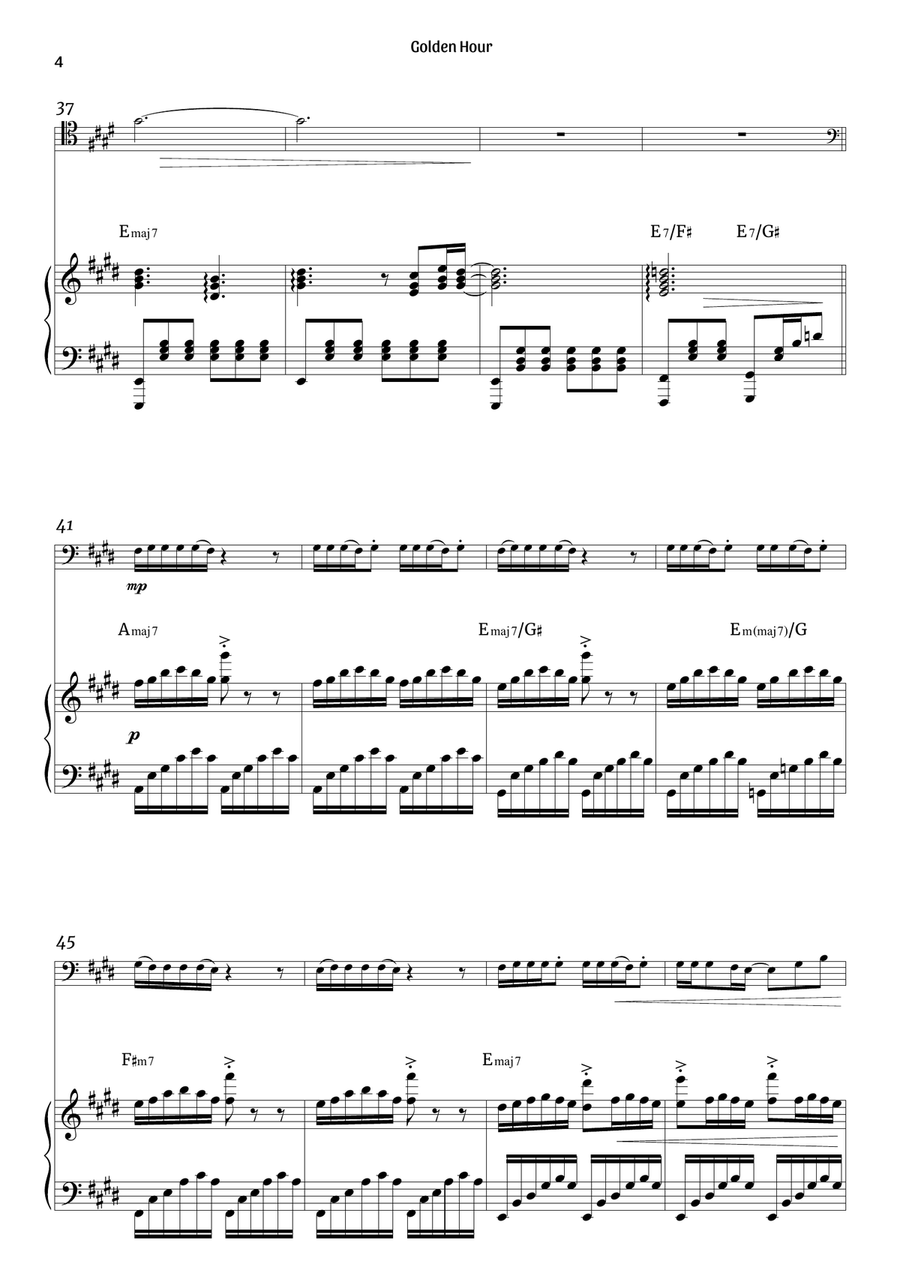 Golden Hour Piano scores gallery preview page 4