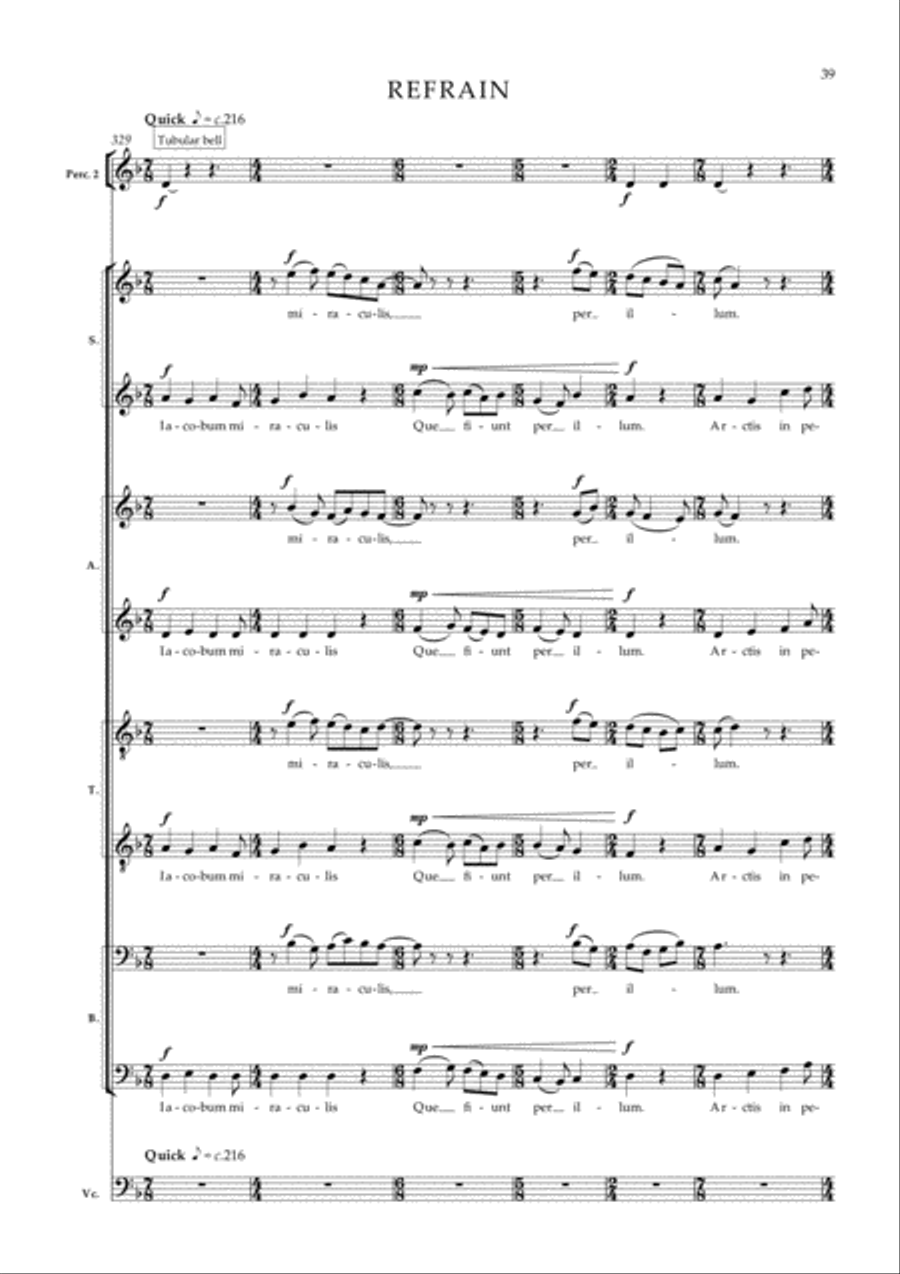 To the Field of Stars To the Field of Stars 4-Part scores gallery preview page 7