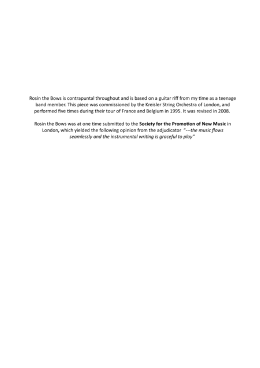 Rosin the Bows Rosin the Bows Set of Parts scores gallery preview page 2