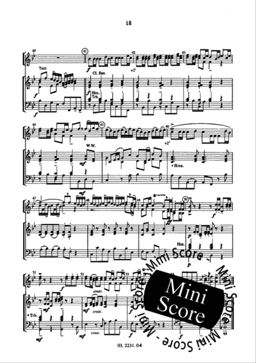 Trumpet Tune Fanfare Band scores gallery preview page 24