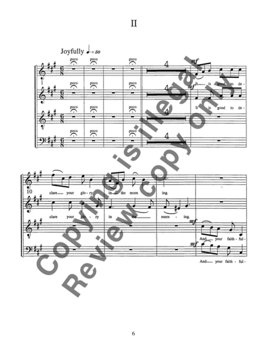Psalm 92 (Choral Score)