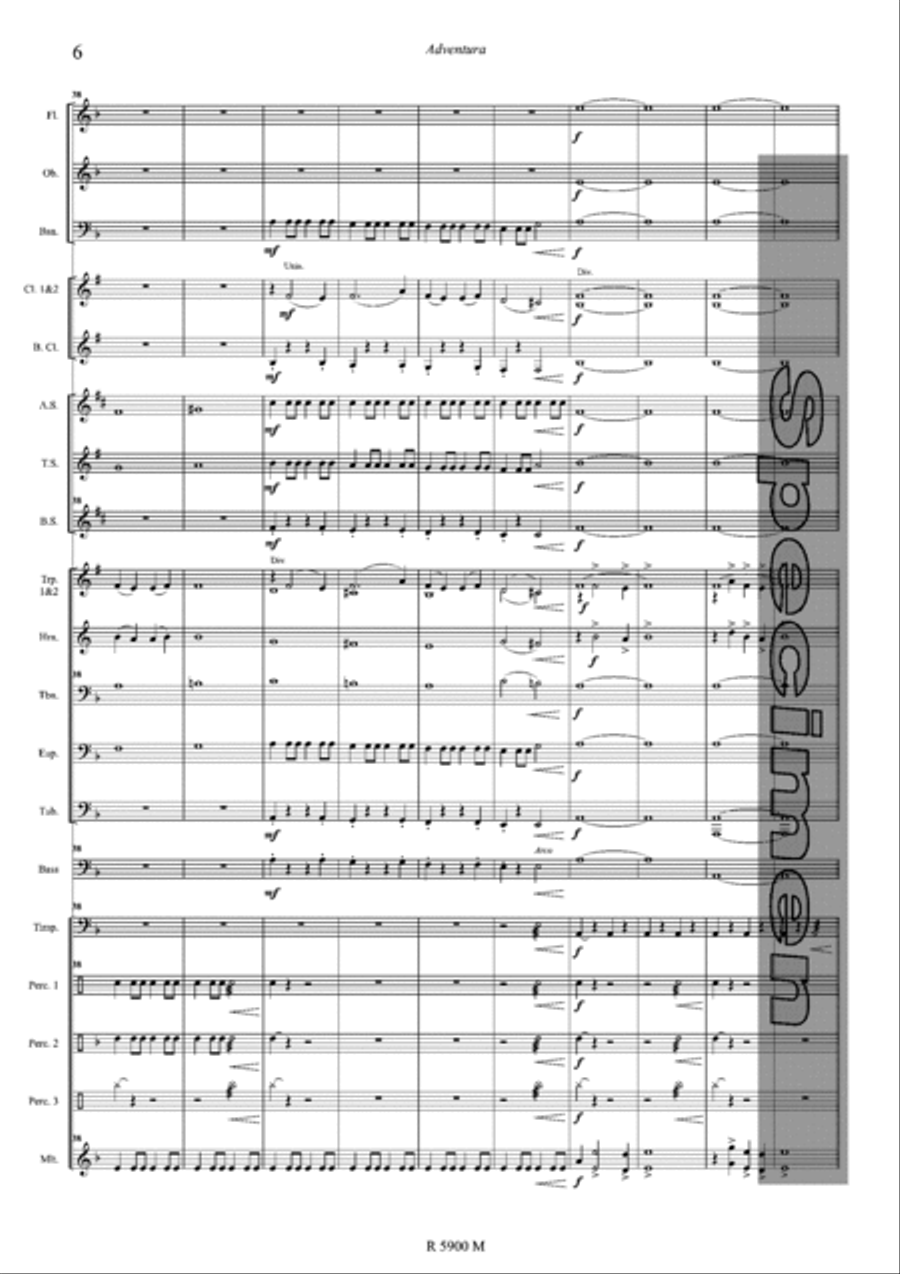 Adventura Adventura Concert Band scores gallery preview page 7