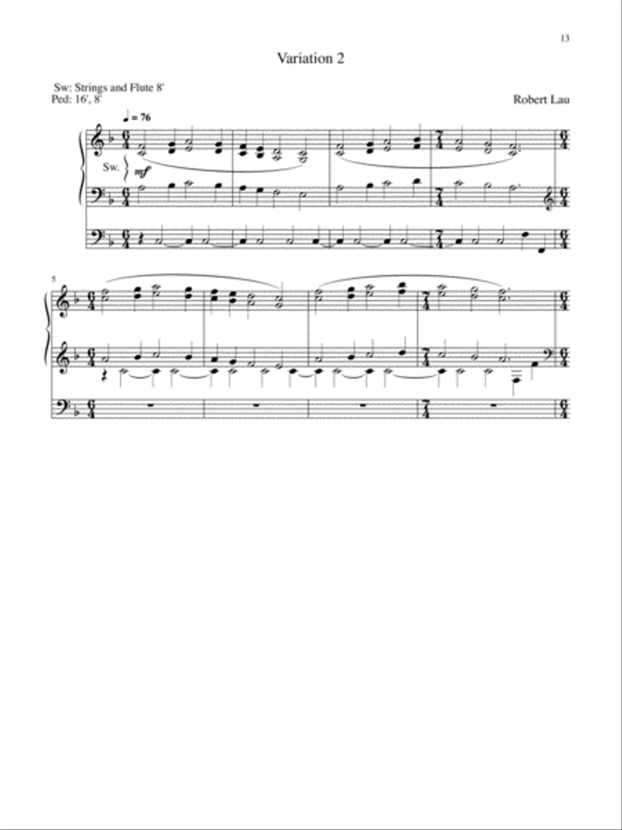 Three Advent Preludes Organ scores gallery preview page 8