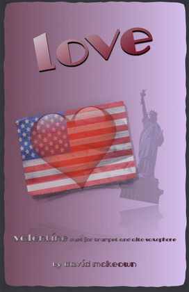 Book cover for Love, Trumpet and Alto Saxophone Duet