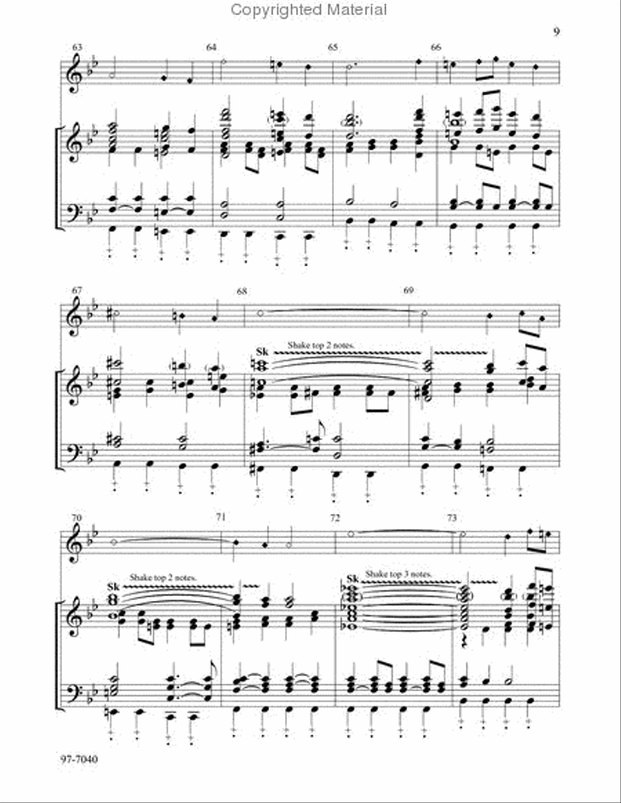 Sheep May Safely Graze (Thompson) Handbell Choir scores gallery preview page 4