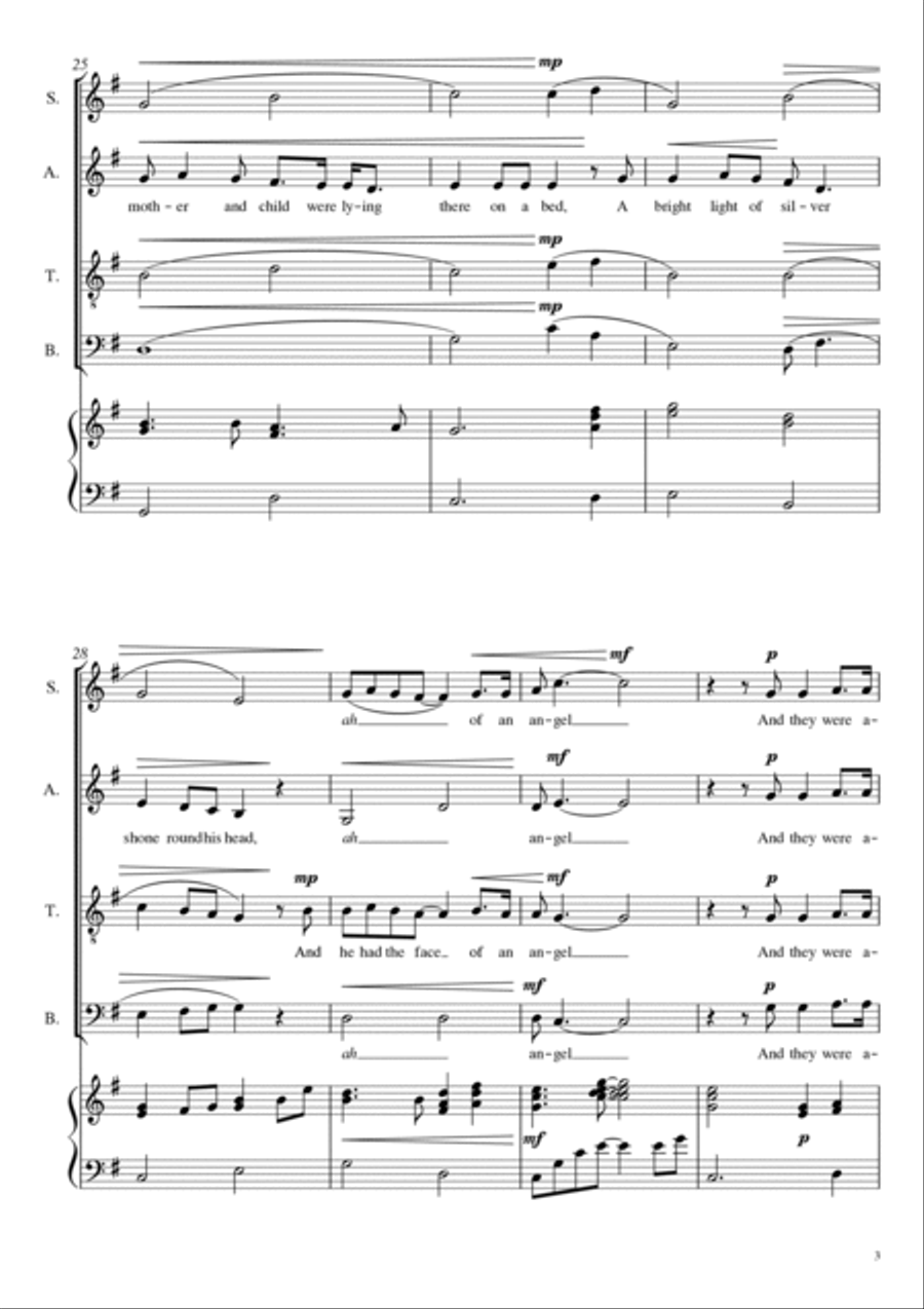 A Spaceman Came Travelling 4-Part scores gallery preview page 3