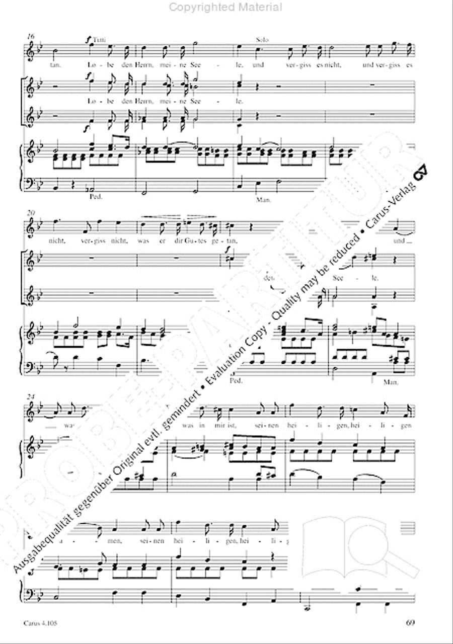 Choral collection Mendelssohn - editionchor Choir scores gallery preview page 70