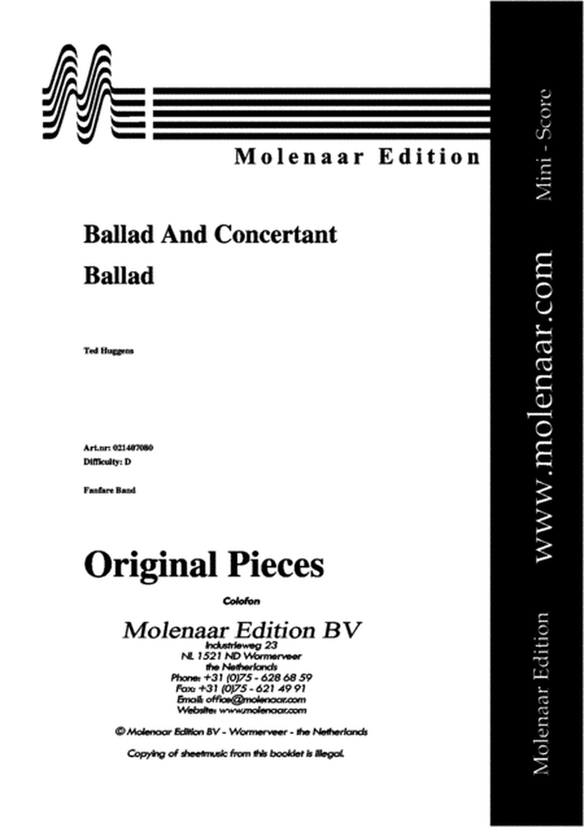 Ballad and Concertant