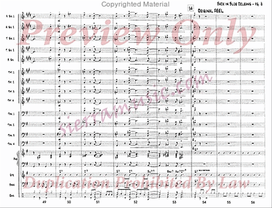 Back In Blue Orleans Back In Blue Orleans Big Band scores gallery preview page 9