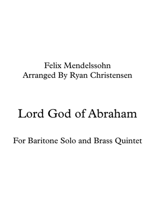 Lord God of Abraham- For Baritone Solo and Brass Quintet