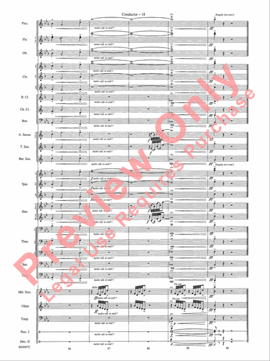 Angels, from the Realms of Glory Concert Band scores gallery preview page 21