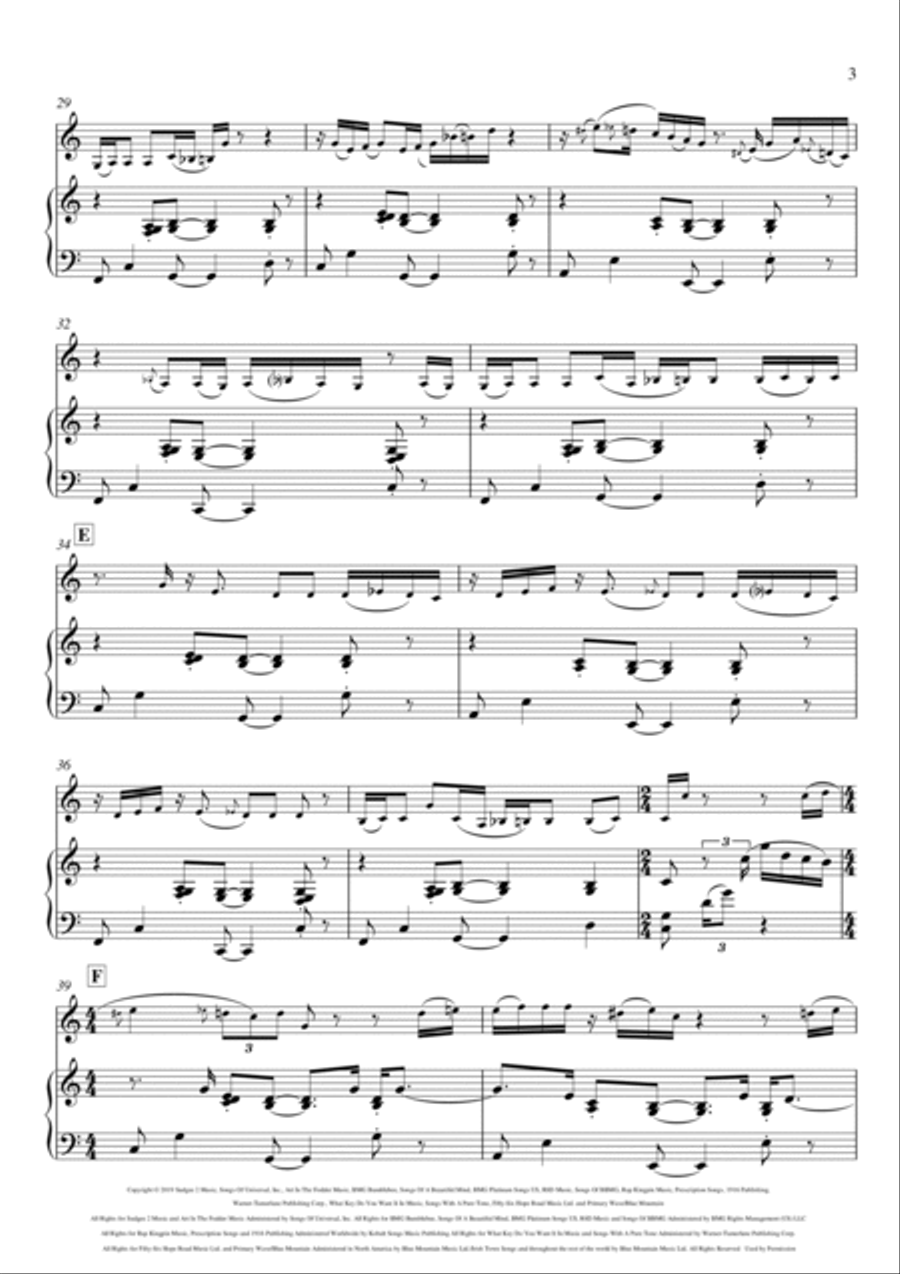 Memories Violin Solo scores gallery preview page 3
