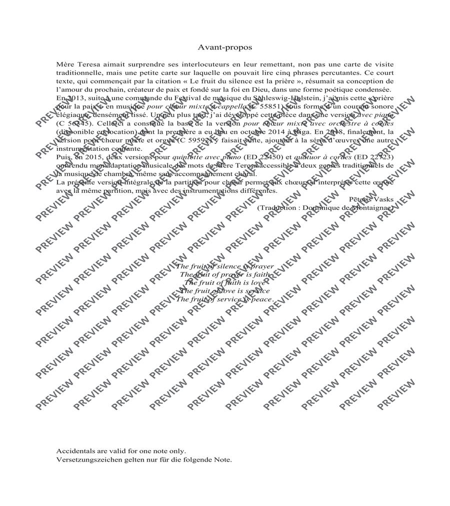 The Fruit of Silence Mixed Choir scores gallery preview page 4