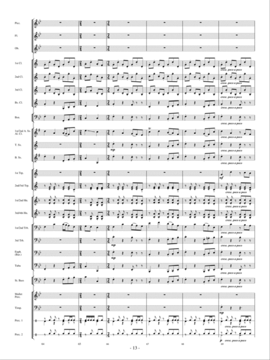 Moonscape Moonscape Concert Band scores gallery preview page 12