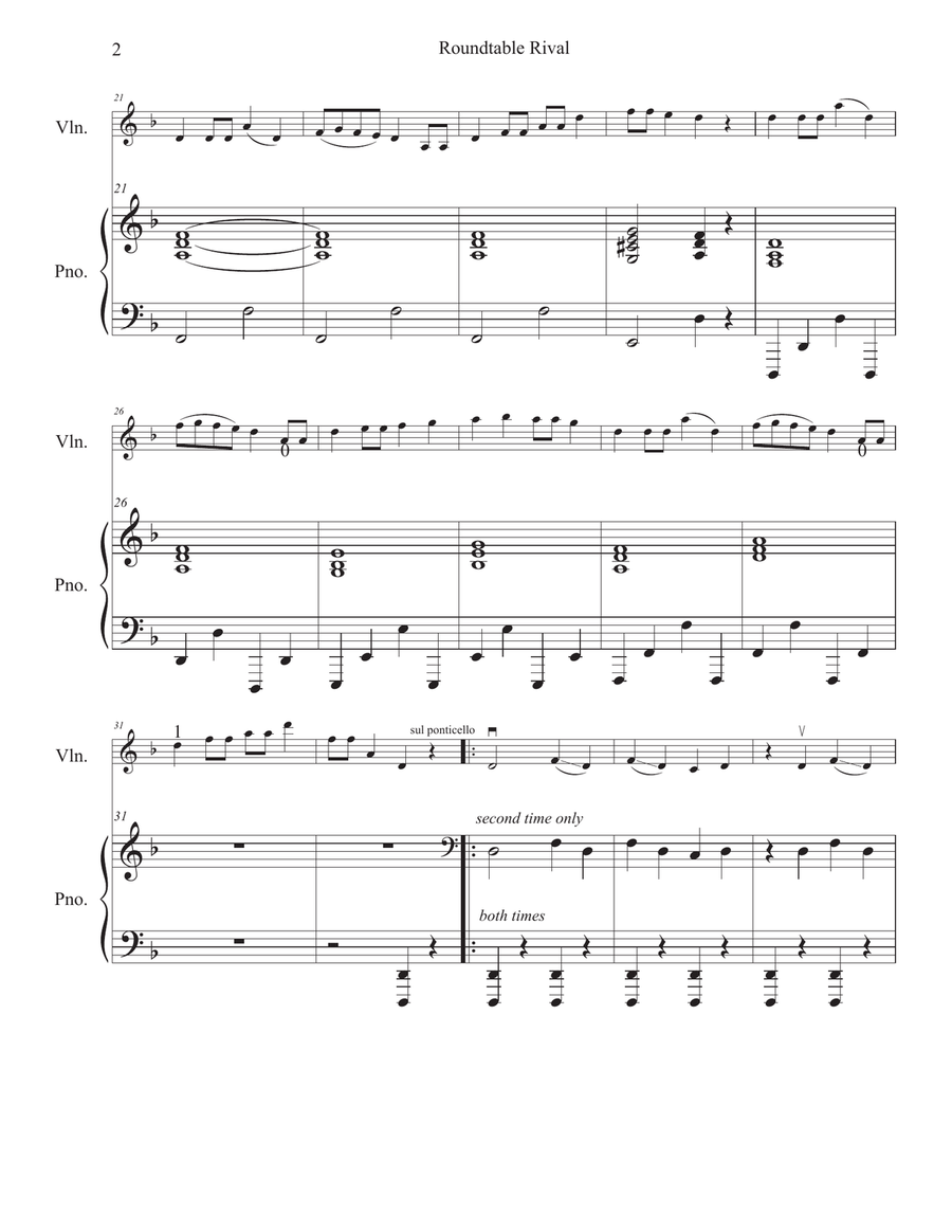 Roundtable Rival Violin Solo scores gallery preview page 3