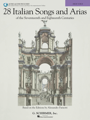 Book cover for 28 Italian Songs & Arias of the 17th & 18th Centuries