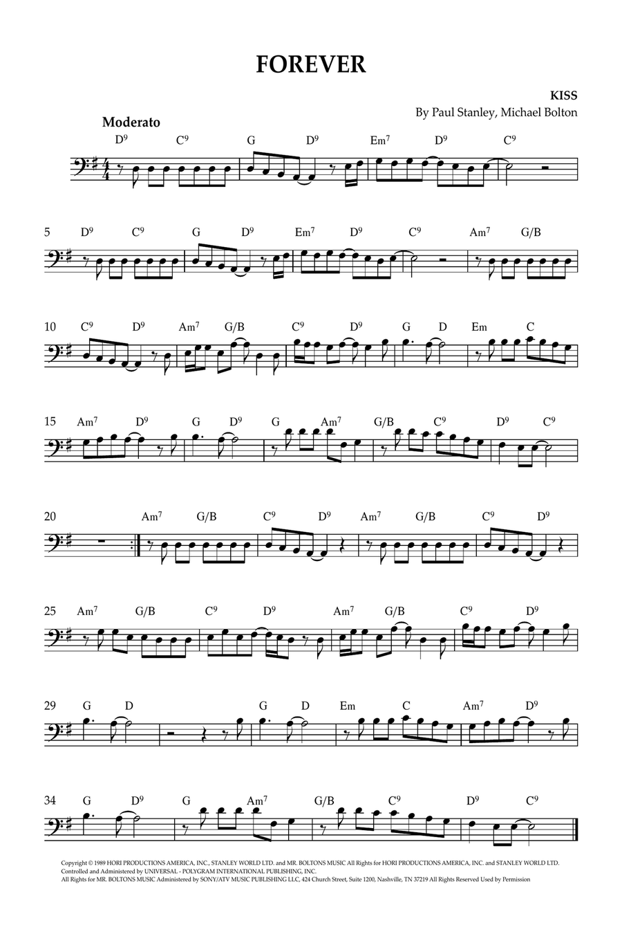 Forever Cello Solo scores gallery preview page 1