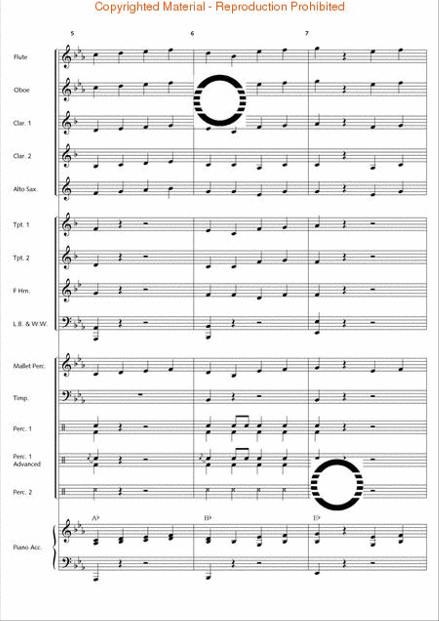 1st Classic Suite Concert Band scores gallery preview page 3