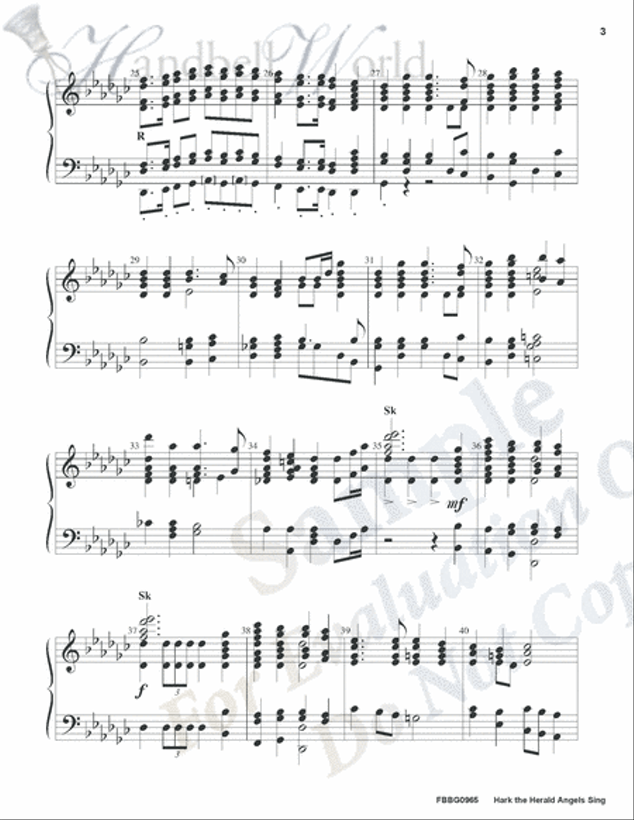 Hark the Herald Angels Sing 5-Octaves scores gallery preview page 4