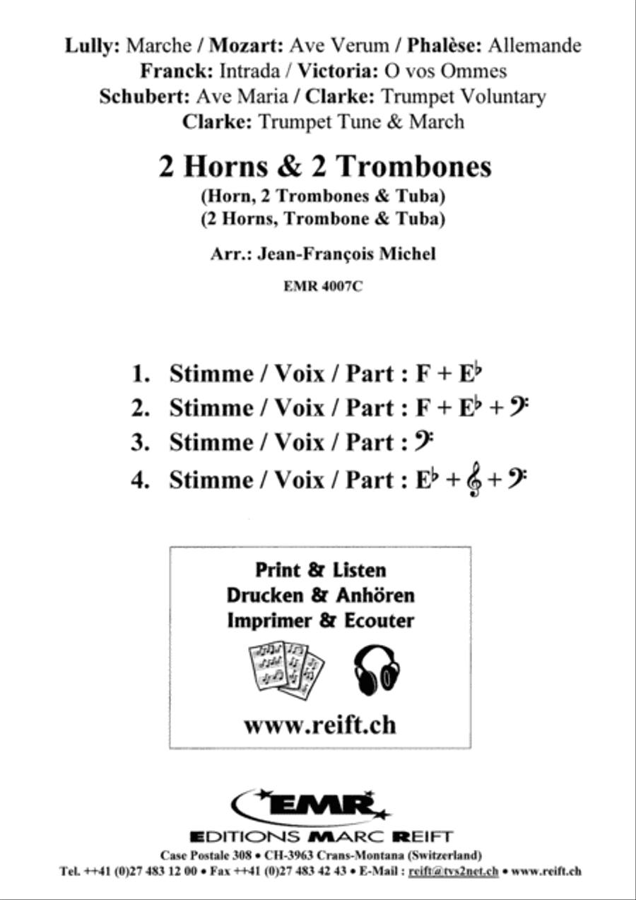 Quartet Album Brass Ensemble scores gallery preview page 12