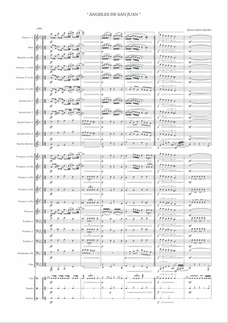 Ángeles de San Juan Ángeles de San Juan Concert Band scores gallery preview page 2