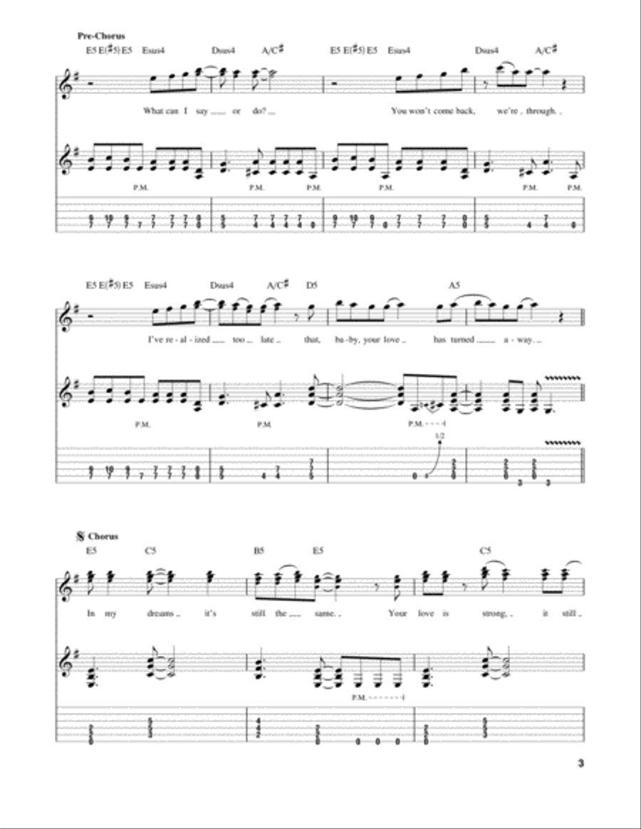 In My Dreams Electric Guitar scores gallery preview page 3