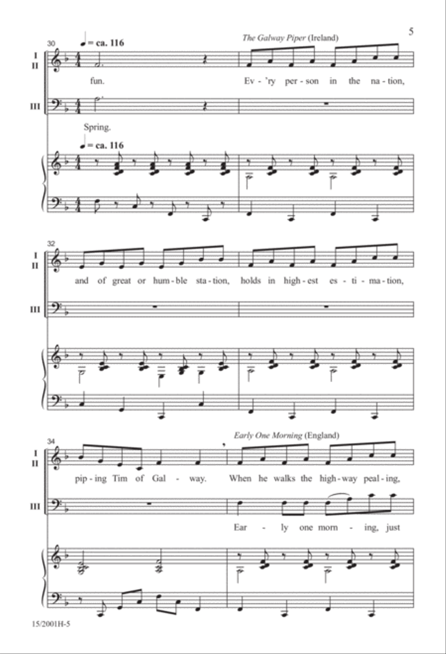 Around the World...in About Three Minutes Mixed Choir scores gallery preview page 5