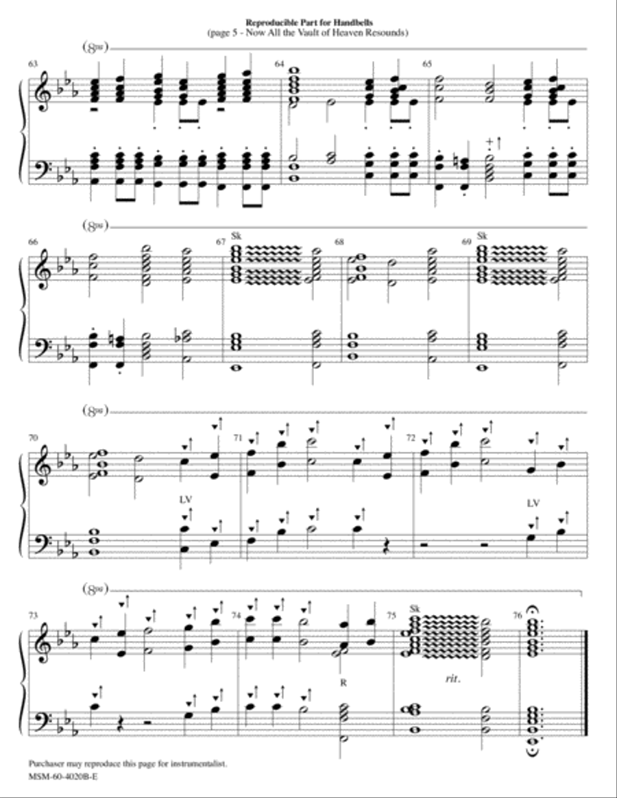 Now All the Vault of Heaven Resounds Choir scores gallery preview page 5