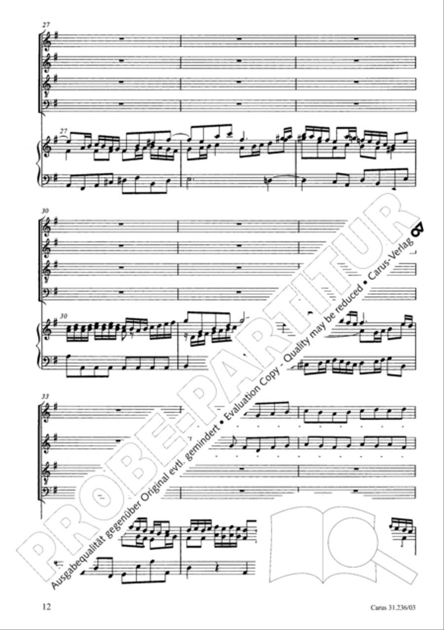 Mass in G Major 4-Part scores gallery preview page 13