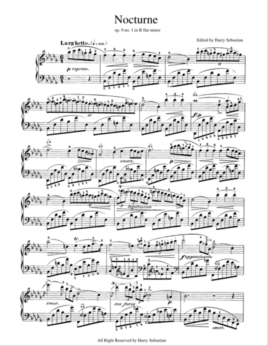 Chopin- Nocturne Op 9 No 1, No 2 & No 3 ( Complete) Piano Solo scores gallery preview page 2