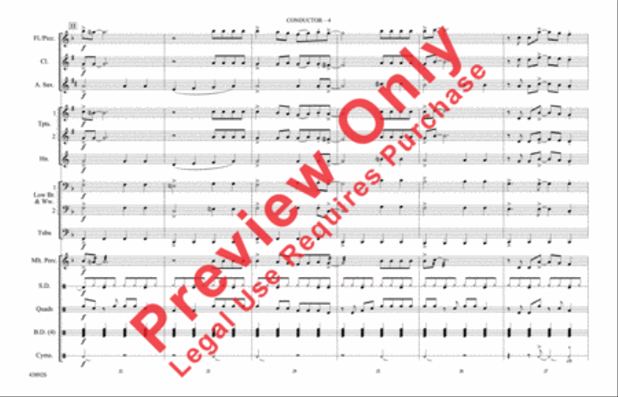 Everything Is Awesome (from The LEGO Movie) Marching Band scores gallery preview page 5
