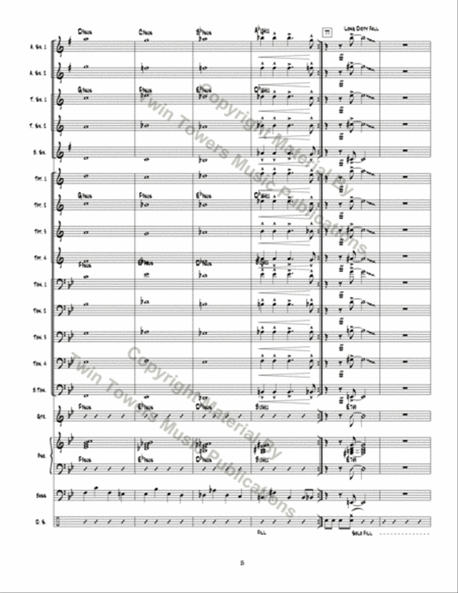 Possum Valley Shuffle Jazz Ensemble scores gallery preview page 15